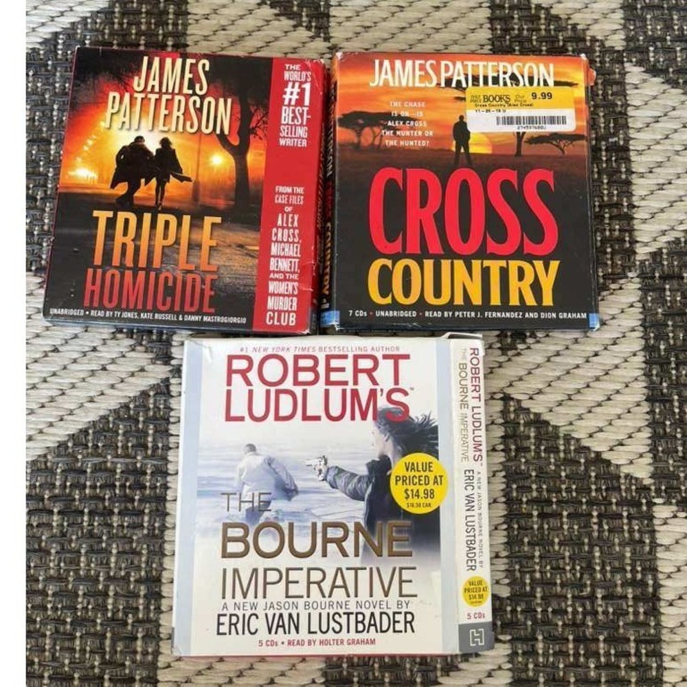 James Patterson Triple Homicide Cross Country Robert Ludlum Bourne CD Audiobook